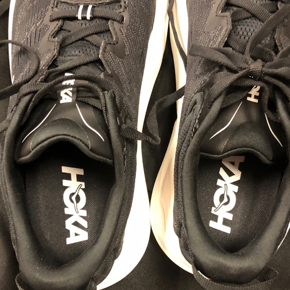 Hoka Black and White Gaviota 6 Sneakers - Picture 7 of 7